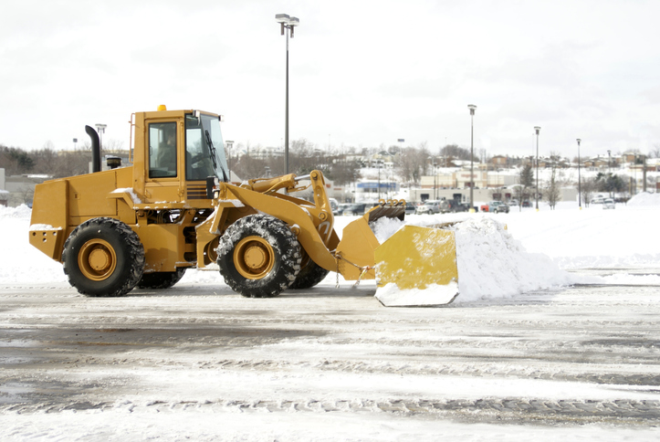 Large Yellow Snow Plow