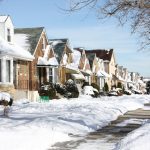 A winter scene in Chicago