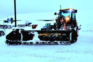 Commercial snow removal equipment prepared for winter property clearing in Collingwood