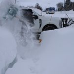 Ainger crew providing commercial snow removal services in Collingwood Ontario